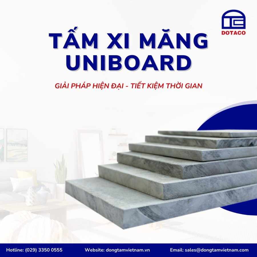 Tấm xi măng UNIBOARD 8mm