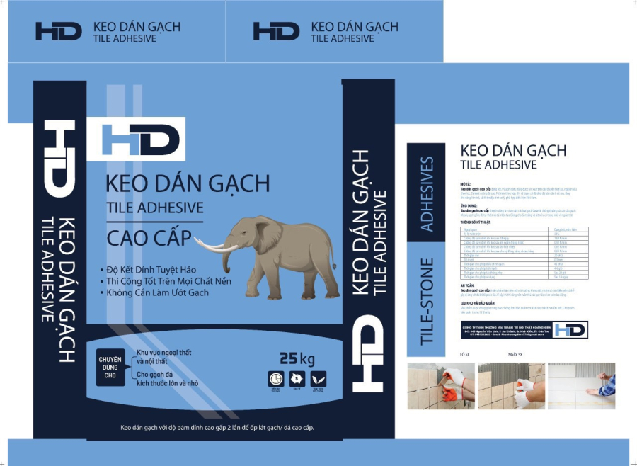 Keo dán gạch Cao Cấp HD